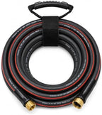 50FT Rubber Garden Hose, 5/8'' Flexible Water Hose & 3/4'' Brass Fittings - Image 2