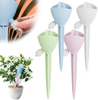 Self Watering Spikes, 4/8 Pack Automatic Plant Waterer with Adjustable Valve, Drip Irrigation Stakes for Indoor & Outdoor Plants, Self Watering Insert Devices for Garden, Vacation (8, Mix) by Spwejsr