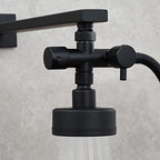 Tecmolog Brass Shower Shut Off Valve G 1/2 2 Way Black Shower Arm Diverter for Hand Shower, DSF014B - Image 2