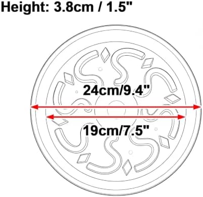 Thickened PP Resin Plant Saucers, Bottom Protrusion Design, Watering Tray - Image 2