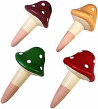 4pcs Mushroom Plant Watering Spikes Indoor Outdoor Water Stake for Plant Automatic Drip Irrigation Reservoir Automatic Waterer for Chickens by Unknown