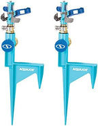 Aqua Joe AJ-ISH-2PK Indestructible Zinc Impulse 360 Degree Sprinkler W/Step Spike, Customizable Coverage, 1,400 Sq. Ft. Max Coverage, 2 Pack - Image 3