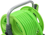 Retractable Garden Water Hose Reel 65.6ft PVC Hose with 6.6ft Lead-in Hose, Wall-Mounted Irrigation System with Spray Nozzle, Adjustable Flow for Lawn, Patio and Car Cleaning - Image 6