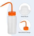 PATIKIL 500ml Wash Bottle, 6pcs Plastic Squeeze Bottle Wide Mouth Bottle Watering Tools Foam Bottle for Green Soap Cleaning Washing Irrigation, Clear Orange - Image 3