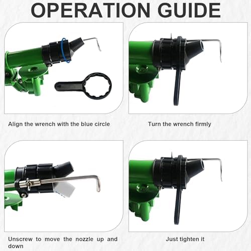 2" Farm Irrigation Sprinklers, Farm Irrigation Sprinkler with Pressure Gauge, 360° Large-Area Watering Spray, Watering Spray with 7 Replacement Nozzle, for Farmland, Farm Irrigation, Industrial - Image 5