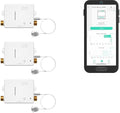 YoLink LeakStop 1-Channel, 3-Pack, Auto Shutoff Valves & Leak Detectors for Toilets/Sinks, Real-Time Monitoring, LoRa Long-Range, 2 AA Up to 5-Year Battery – Hub Required by YoLink