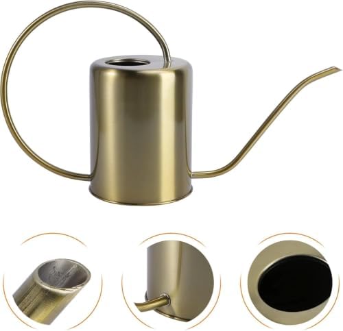 Brass Gooseneck Watering Can – 1.5L/2L Stainless - Image 4
