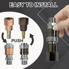 Oxy Acetylene Torch Hose Quick Connect Fittings B-Size 9/16"-18 4PCS - Image 6