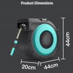 Retractable Garden Hose Reel, Garden Hose | 10m/15m/20m/30m/40m, Adjustable Water Volume, Wall-mounted, Easy Installation,180° Rotation(shower Gun,10m) Original 20m - Image 6