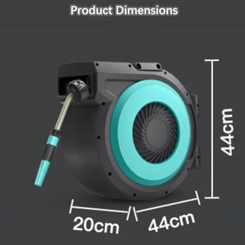 Retractable Garden Hose Reel, Garden Hose | 10m/15m/20m/30m/40m, Adjustable Water Volume, Wall-mounted, Easy Installation,180° Rotation(shower Gun,10m) Shower Gun 20m - Image 7