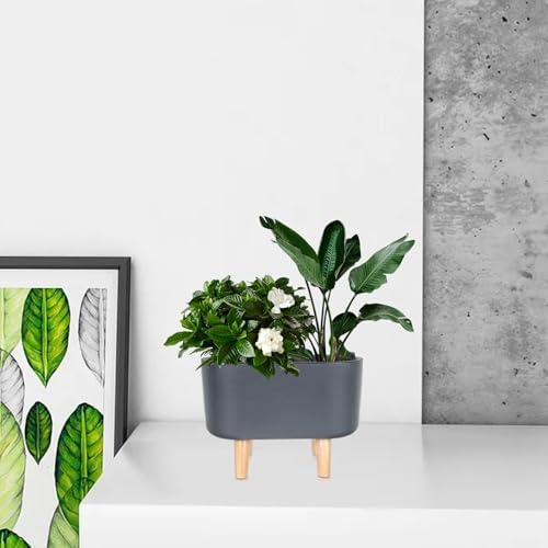Self Watering Flowerpot, Black Plastic Plant Container for Flowers - Image 6