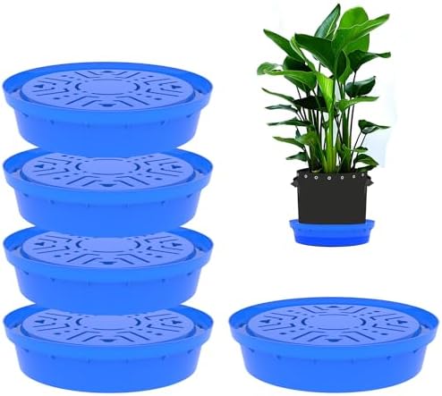 5-Pack Self-Watering Base with Visible Water Level by Molgoc