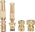 Expandable Garden Hose Repair Kit 3 Sets Brass Hose Connector with High-Pressure Pipe Nozzle Adjustable Garden Sprayer with Powerful Nozzles(Set A) by Unknown