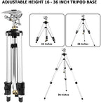 STYDDI Heavy Duty Impact Sprinkler on Tripod Base, Tall Metal Pulsating Telescoping Tripod Sprinkler for Large Area, Yard, Lawn, Garden, Waters up to 70 Ft. Diameter, Legs Extends Up to 36-inch - Image 3