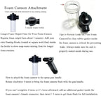 Garden Hose Sprayer Gun, 360° Rotatable Head, Detachable Foam Bottle, 3 Spray Modes, Plastic Body with Brass Connectors, Universal Standard Hose Fit, Great for Garden Watering & Household Car Washing - Image 4