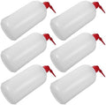 6pcs Plastic Wash Bottles 1000ml Narrow Mouth for Lab by BUTIFULSIC