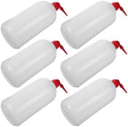 6pcs Plastic Wash Bottles 1000ml Narrow Mouth for Lab by BUTIFULSIC