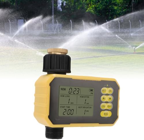 Sprinkler Timer with Brass Inlet, Smart Solar WiFi Water Timer for Garden Hose, No Need Hub, Rain Delay Auto Manual Override, APP Remote Control, Ideal for Garden - Image 3