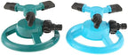 Outdoor 360-Degree Rotating Automatic Sprinkler Garden Irritation 3-arms Nozzles Coupling Watering Cooling System Plastic(Blue) - Image 2