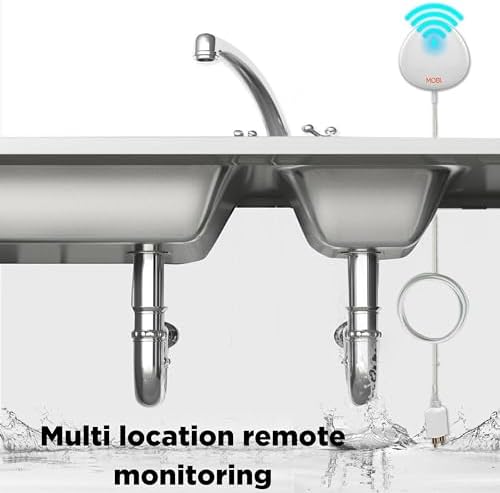 MOBI Smart Home 2.4GHz WiFi Water Leak Sensor, Water Sensor, Water Detector Alarm, Water Leak & Flood Detector, Smart Notification App, Expand with Cameras & Smart Home Devices (3-Pack) - Image 3