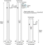 Outdoor Faucet Vertical Garden Water Column Stainless Steel Freestanding Garden Hose Holder for Garden Irrigation and Watering(50x5cm/20x2in) - Image 2