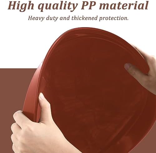 Eccliy 6 Pack Plastic Plant Saucer, Round, 20 Inch, Terracotta - Image 3