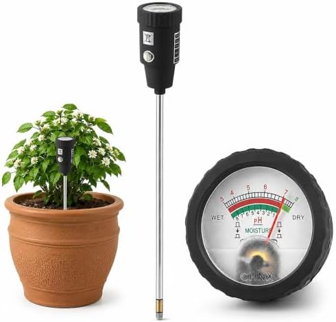 2 in 1 Soil Moisture Sensor Meter, Soil PH Meter, Soil PH Tester Gardening Tool Kits for Plant, Tree, Soil Tester for Moisture Great for Garden, Lawn, Farm, Indoor & Outdoor Use 295mm Long by Unknown