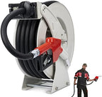 Fuel Hose Reel 3/4" x 50', Retractable Diesel Reel with Nozzle by Ecojoy