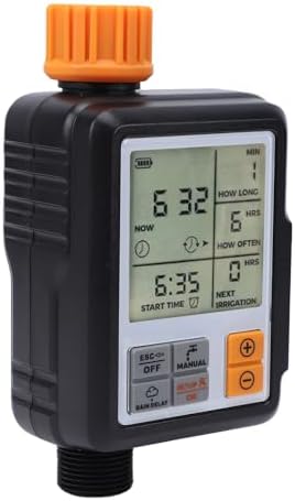 AYNEFY Irrigation Timer IP55 Digital Garden Watering Controller, Programmable Faucet Sprinkler Timer for Lawn Flower Bed Vegetable Pot, Operated 1-40°C - Image 3