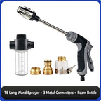 Long Wand Car Wash Water Gun for Standard Garden Hose (T8-GUN-SB-M3C-022) - Image 2