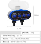 NURII Ball Valve Electronic Two Outlet Four Dials Water Timer, with Rain Sensor Garden Irrigation System for Garden (Size : with Humidity Sensor) - Image 6