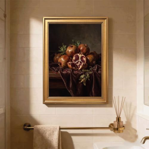 Gold Vintage Framed Pomegranate Still Life Wall Art Classic Fruit Print - Image 5