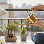 Watering Can Indoor for House Plant 1300ml with Long Spout, Gold - Image 6
