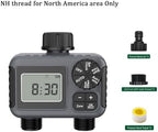 1pc 2-Zone Sprinkler Timer Programmable Garden Hose Timer Water-Saving Irrigation Controller for Lawn Yard Drip Systems IPX5(NH Thread) - Image 2