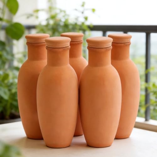 4 Pcs Self Watering Globes, Clay Plant Irrigation Stakes - Image 2