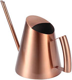 Watering Can for Indoor Plants, Watering Can Stainless Steel Can with Long Spout and Handle Plant Can Metal Can for Indoor Outdoor Plants Rose Gold Color (900ml) by Jwthee