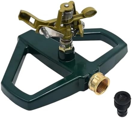 Yard Sprinklers Pulsating Impact 360° Rotating Automatic Sprinkler for Yard with Metal Base Large Area Irrigation Sprinkle for Garden Covers Up to 4 500 Sq. Ft Lawn Sprinkler by Unknown
