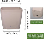 Dexceder 11x10 Self Watering Planter (Taupe Matte) - Image 3