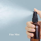 Wedama Spray Bottle, 2 oz Fine Mist Glass Spray Bottle, Little Refillable Liquid Containers for Watering Flowers Cleaning (24 Pack, Amber) - Image 2