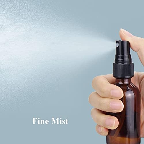 Wedama Spray Bottle, 2 oz Fine Mist Glass Spray Bottle, Little Refillable Liquid Containers for Watering Flowers Cleaning (24 Pack, Amber) - Image 2