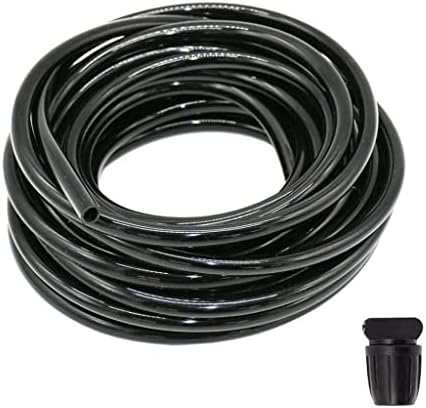 8/11mm Garden Watering Hose 3/8'' PVC Water Tubing, for Garden Drip Irrigation Tube with Black End Plug (Size : 30m) by Unknown