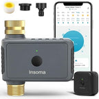 Insoma WiFi Hose Timer - Brass Inlet & Outlet, Voice/App Control Sprinkler Timers with Rain Delay/Manual/Auto Mode, Smart Water Timer for Garden/Lawn/Yard Work with Alexa & Google Home, Energy Saving by Insoma