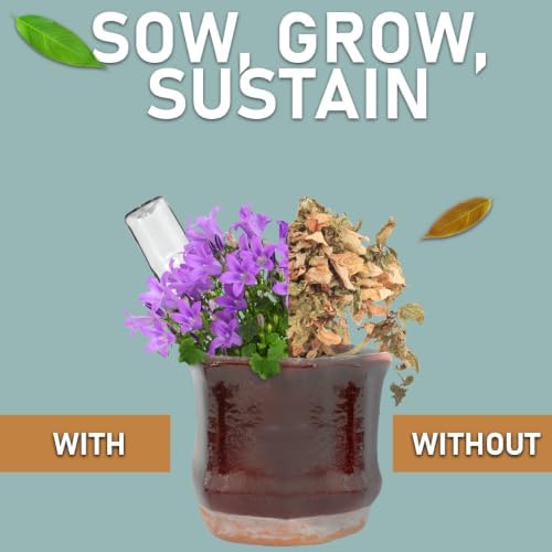 Blumat Plant Watering Device - Easy Self Watering Planter Insert for Indoor Plants - Bottle Adapter - Prevents Overwatering and Underwatering for Healthy Growth - 12 Pack - Image 2