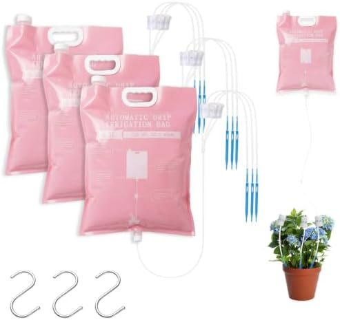 3 Pcs Plant Self Watering Device,6.5L Automatic Vacation Plant Waterer Bag by ROIKETU