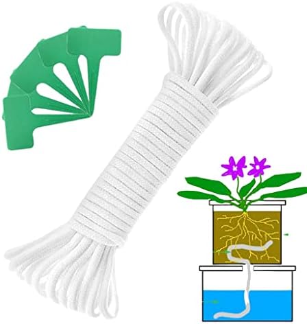 Self Watering Wick Cord, Capillary Wick Cord Vacation Plant Sitter DIY Hydroponic Wicking Self-Watering(60ft/18m) - Image 3