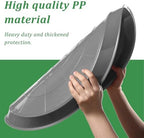 Eccliy 6 Pack Plastic Plant Saucer, Round, 23 Inch, Gray - Image 3