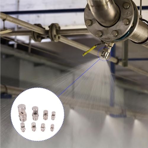 304 stainless steel cleaning nozzle wide angle fan nozzle (1/8, 1/4, 3/8, 1/2, 3/4BSPT) high pressure cleaning nozzle flood nozzle flat fan nozzle 1/2 wide angle fan nozzle （Hole diameter 7.5mm） 5pcs - Image 7