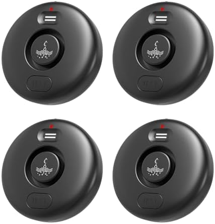 RUIKORING Water Leak Detectors for Home 4 Pcak, 120dB Adjustable by RUIKORING