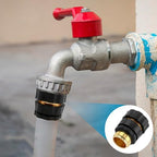 Quick Connect Hose Fittings Male and Female Set, 3/4 Inch Aluminum Garden Hose Fitting Quick Connector with Rubberized Grips, Water Hose Connector for Garden (8 Set) - Image 3