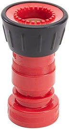 FireHoseDirect Heavy Duty Plastic 1 1/2 inch Fire Nozzle (NH) with Durable Rubber Bumper - Red - Image 2